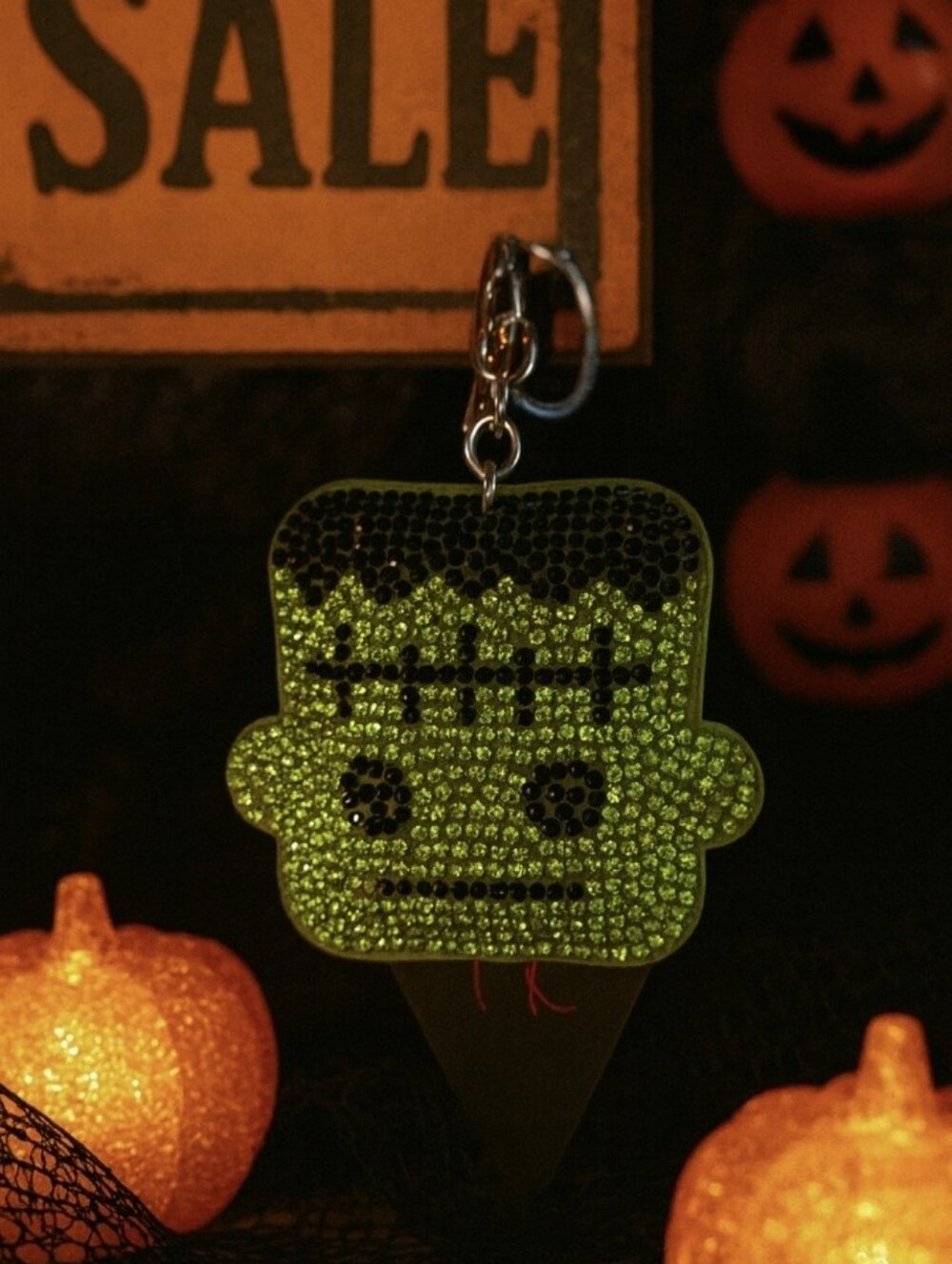 Sparkly Frankenstein Bag Charm & Keychain